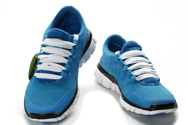 Nike Free 3.0 V3 Womens Shoes white blue black - Click Image to Close